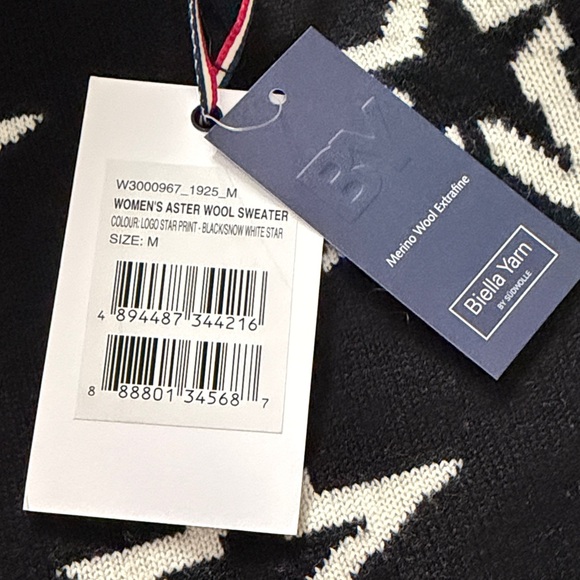 Perfect Moment Black and White Star Turtleneck Sweater - Picture 2 of 4